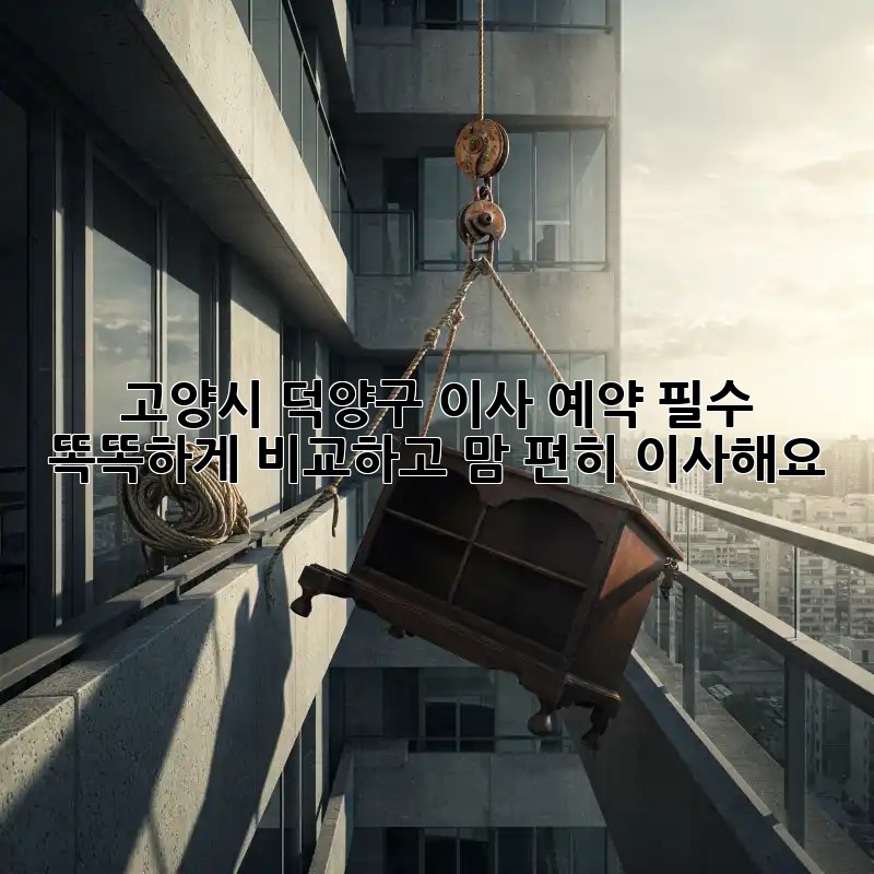 🚚 고양시 덕양구 이사, 예약 필수! 똑똑하게 비교하고 맘 편히 이사해요! 🏡