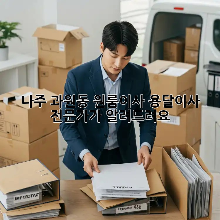 나주 과원동 원룸이사? 용달이사 전문가가 알려드려요!