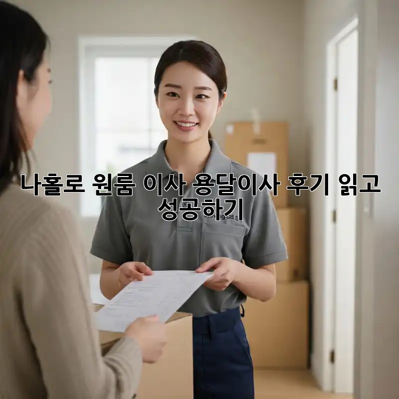 나홀로 원룸 이사? 용달이사 후기 읽고 성공하기!