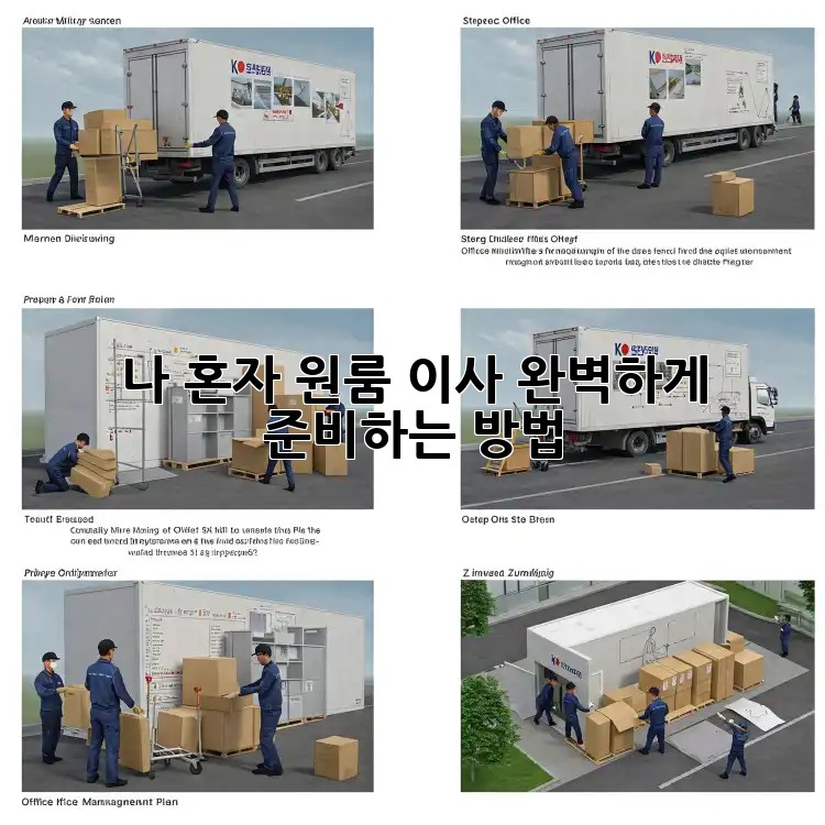 나 혼자 원룸 이사, 완벽하게 준비하는 방법!