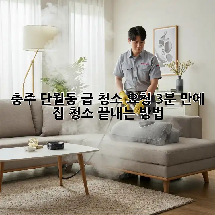 충주 단월동 급 청소 요청? 3분 만에 집 청소 끝내는 방법!