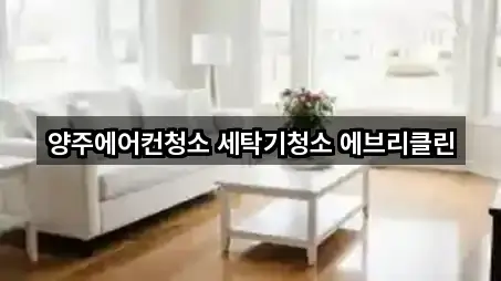 양주에어컨청소 세탁기청소 에브리클린