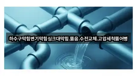 하수구막힘변기막힘싱크대막힘.뚫음.수전교체.고압세척뚫어뻥