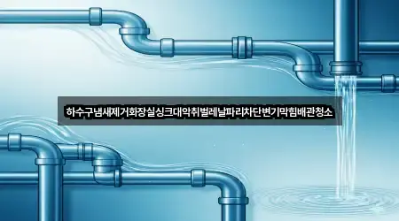하수구냄새제거화장실싱크대악취벌레날파리차단변기막힘배관청소
