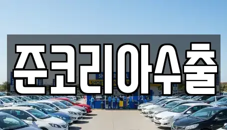 경기 부천시 오정구 대장동 중고차 전문 준코리아수출