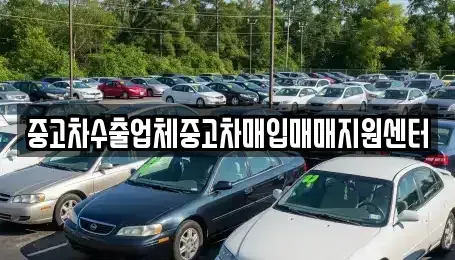 경기 이천시 갈산동 중고차매입 전문 중고차수출업체중고차매입매매지원센터