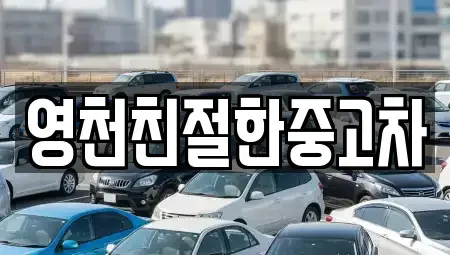 경북 영천시 완산동 중고차매매 전문 영천친절한중고차