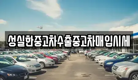대전 동구 가양동 중고차매매 전문 성실한중고차수출중고차매입시세