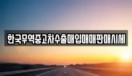 대전광역시 대덕구 용호동 중고차 전문 한국무역중고차수출매입매매판매시세