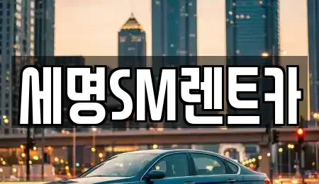 부산 영도구 신선동3가 렌트카 전문 세명SM렌트카