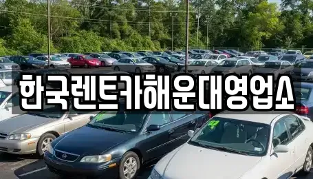 부산광역시 해운대구 중동 렌트카 전문 한국렌트카해운대영업소