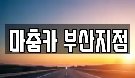 부산광역시 해운대구 중동 장기렌트카 전문 마춤카 부산지점