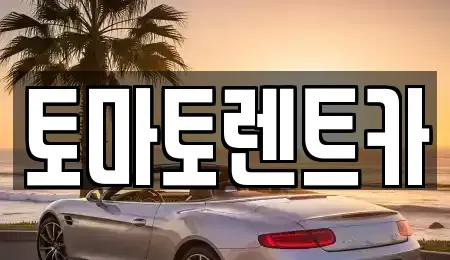 서울 강동구 상일동 렌트카 전문 토마토렌트카