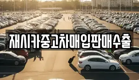 서울 강동구 상일동 중고차매입 전문 재시카중고차매입판매수출