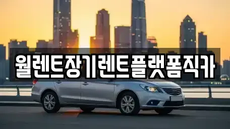 서울특별시 영등포구 양평동4가 장기렌트카 전문 월렌트장기렌트플랫폼직카