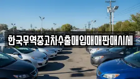 전남 곡성군 죽곡면 중고차매입 전문 한국무역중고차수출매입매매판매시세