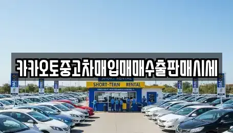충남 당진시 정미면 중고차매입 전문 카카오토중고차매입매매수출판매시세