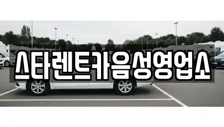 충북 음성군 금왕읍 렌트카 전문 스타렌트카음성영업소